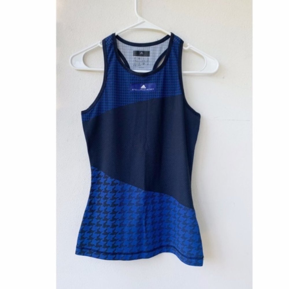 ⭐️SALE⭐️ Stella McCartney  Train Miracle Sculpt Clima Racerback Top Houndstooth